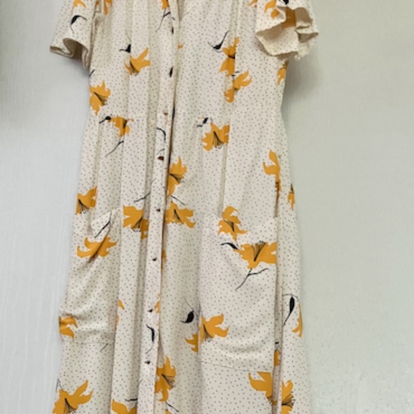 UO Floral Button-Down Midi Dress - Picture 6 of 8